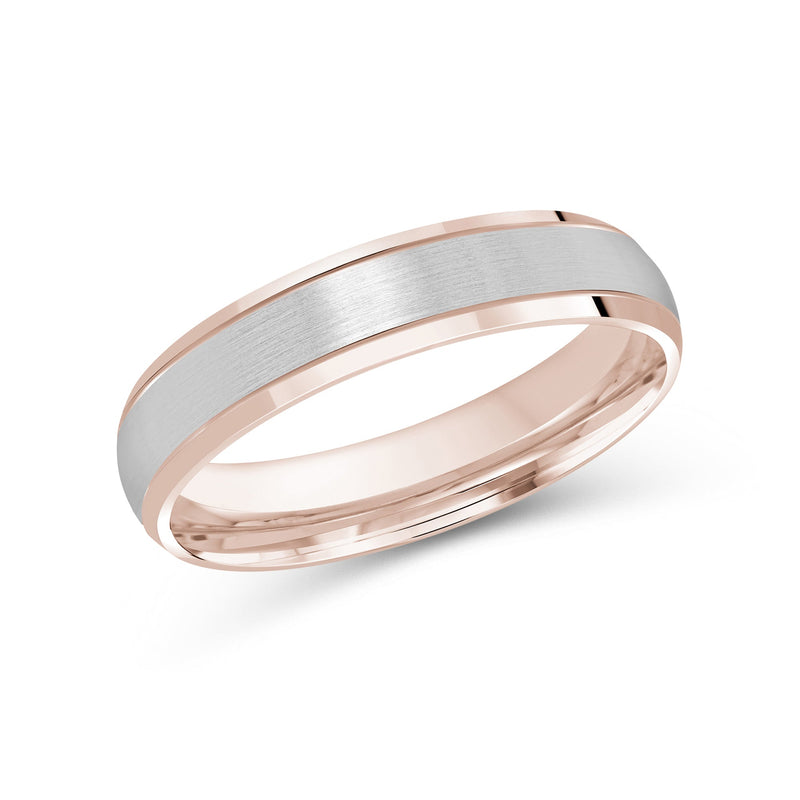 Two Tone Beveled Edge Men's Band