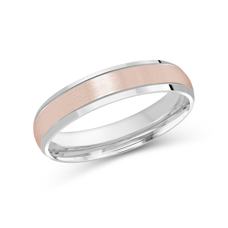 Two Tone Beveled Edge Men's Band