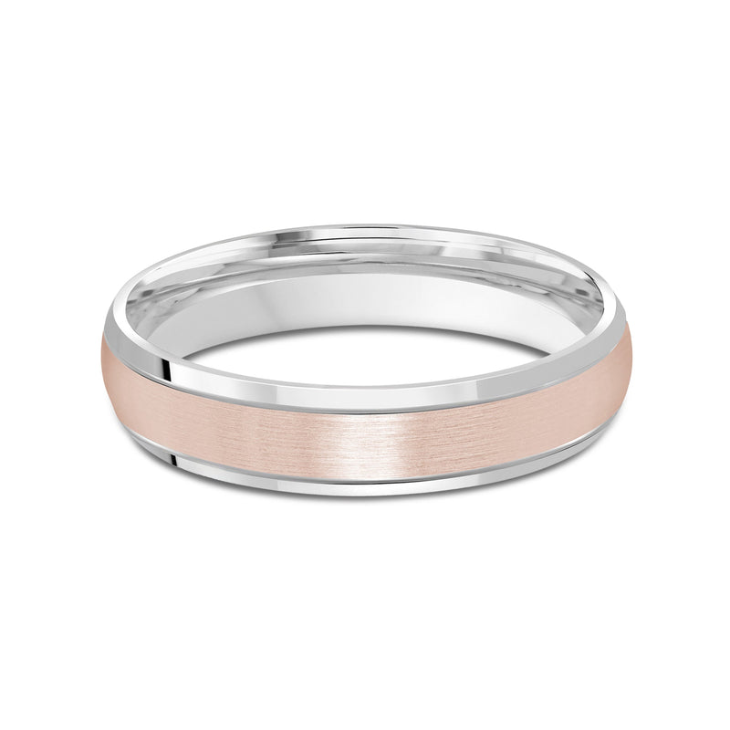 Two Tone Beveled Edge Men's Band
