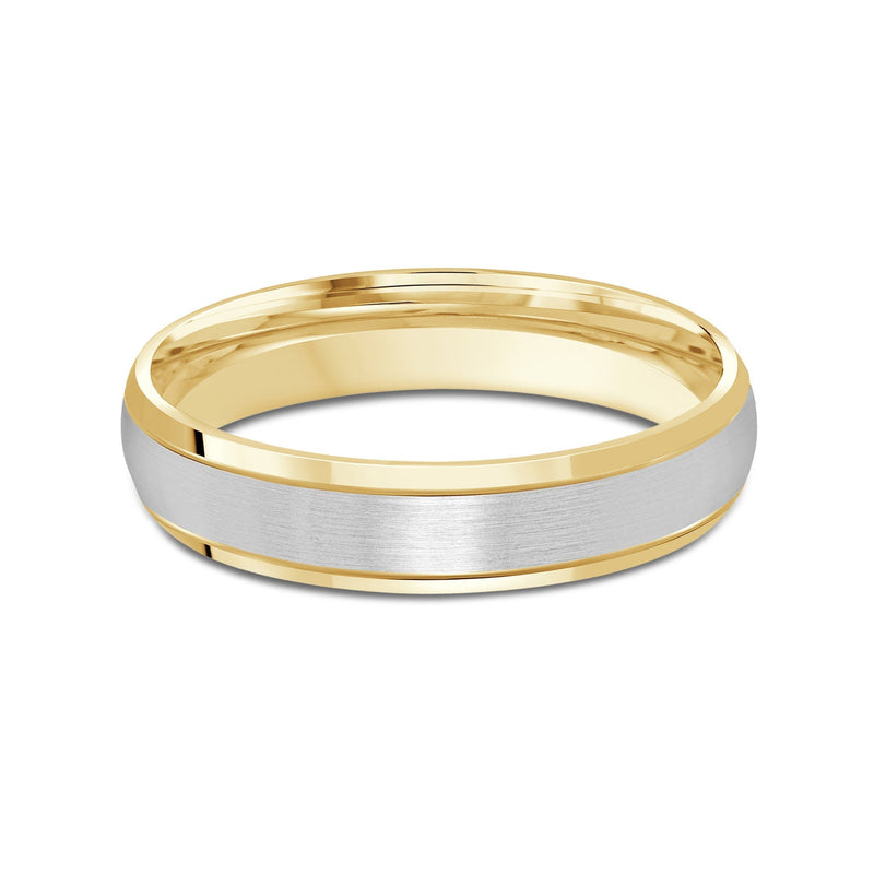 Two Tone Beveled Edge Men's Band