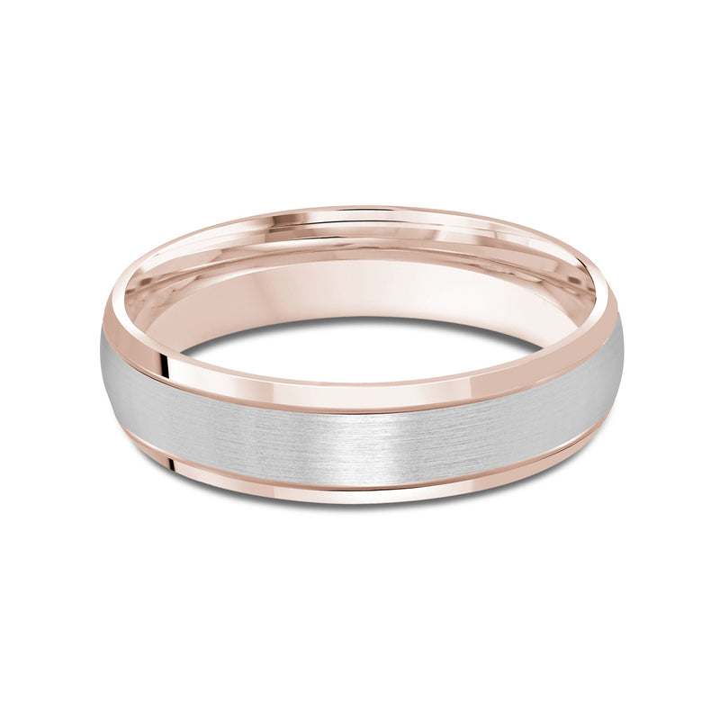 Two Tone Beveled Edge Men's Band
