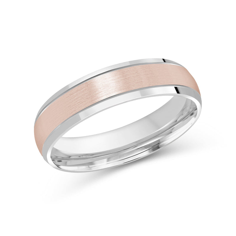 Two Tone Beveled Edge Men's Band