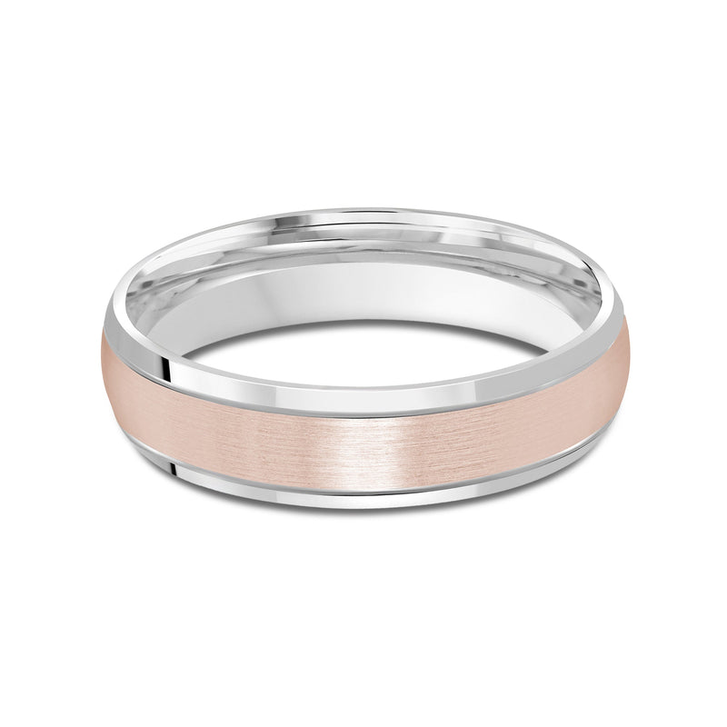Two Tone Beveled Edge Men's Band
