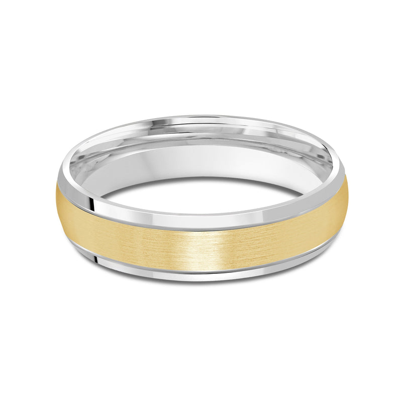 Two Tone Beveled Edge Men's Band