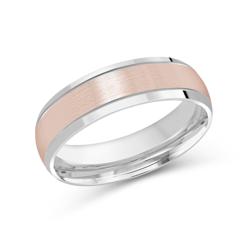 Two Tone Beveled Edge Men's Band