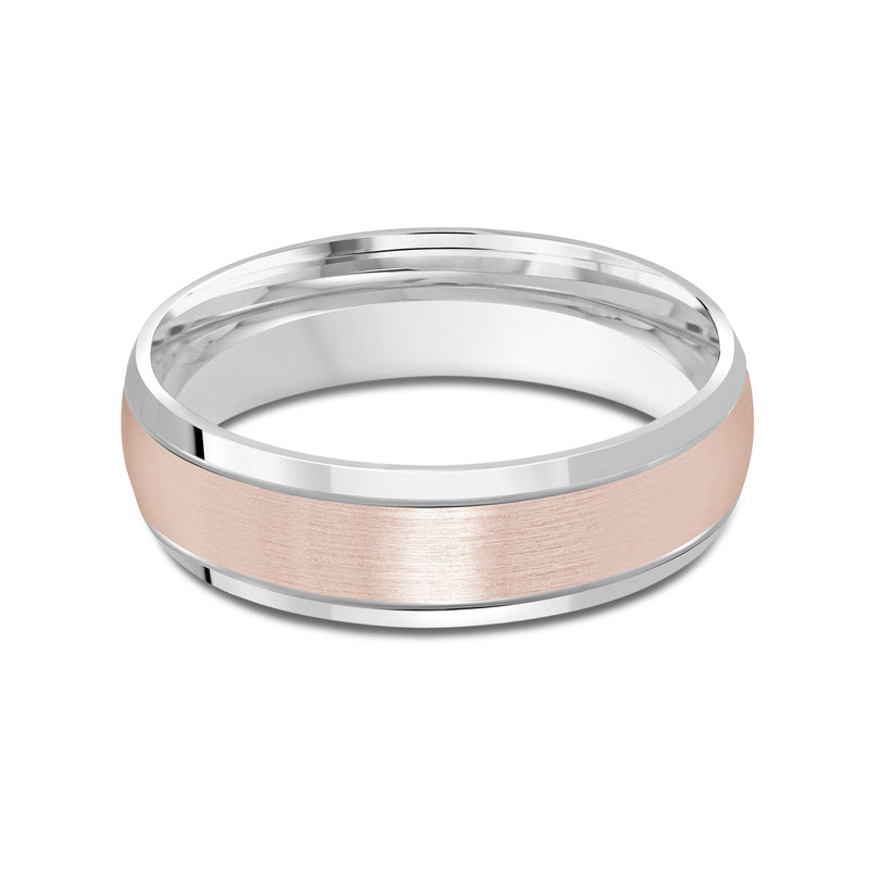 Two Tone Beveled Edge Men's Band