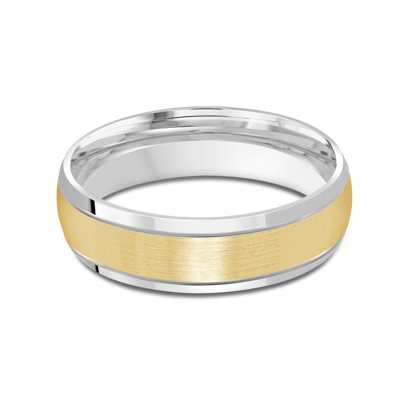 Two Tone Beveled Edge Men's Band