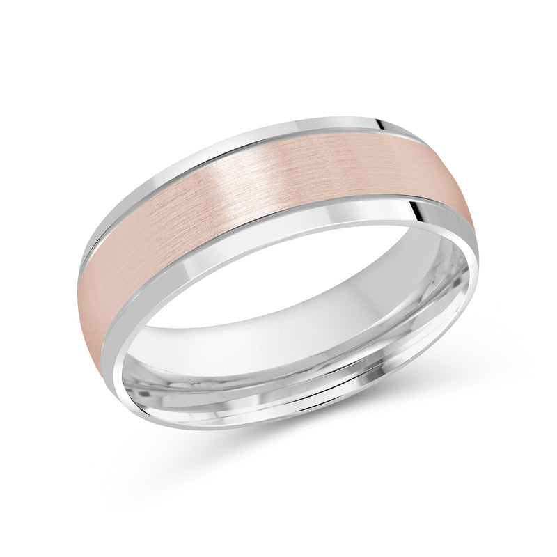 Two Tone Beveled Edge Men's Band