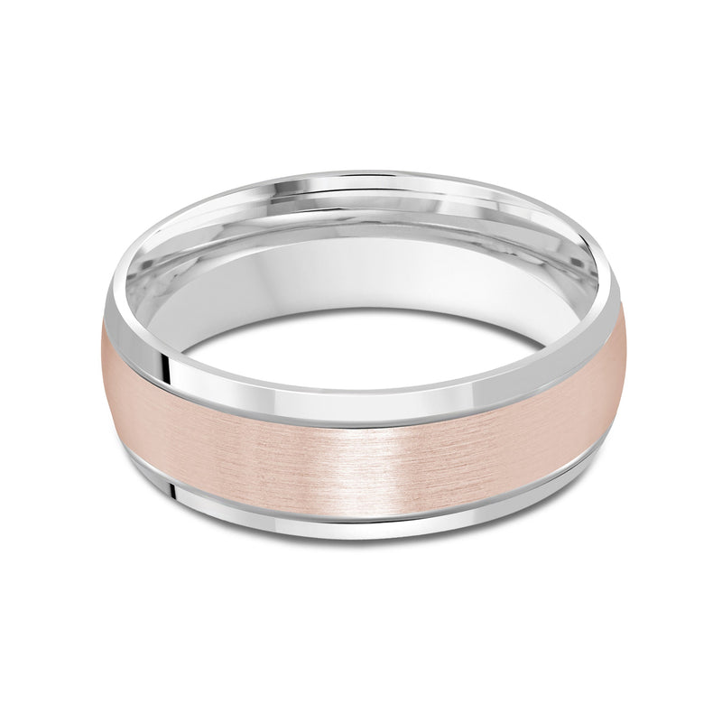 Two Tone Beveled Edge Men's Band