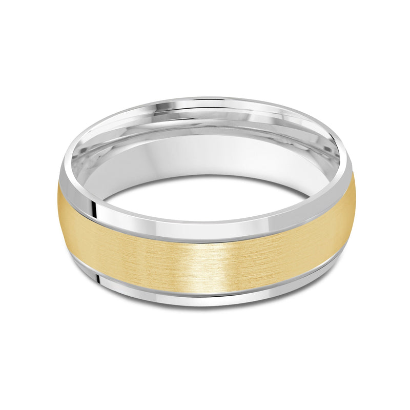 Two Tone Beveled Edge Men's Band