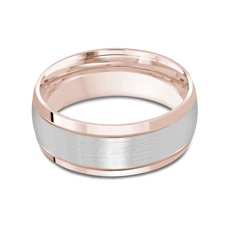 Two Tone Beveled Edge Men's Band