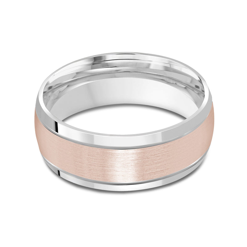 Two Tone Beveled Edge Men's Band