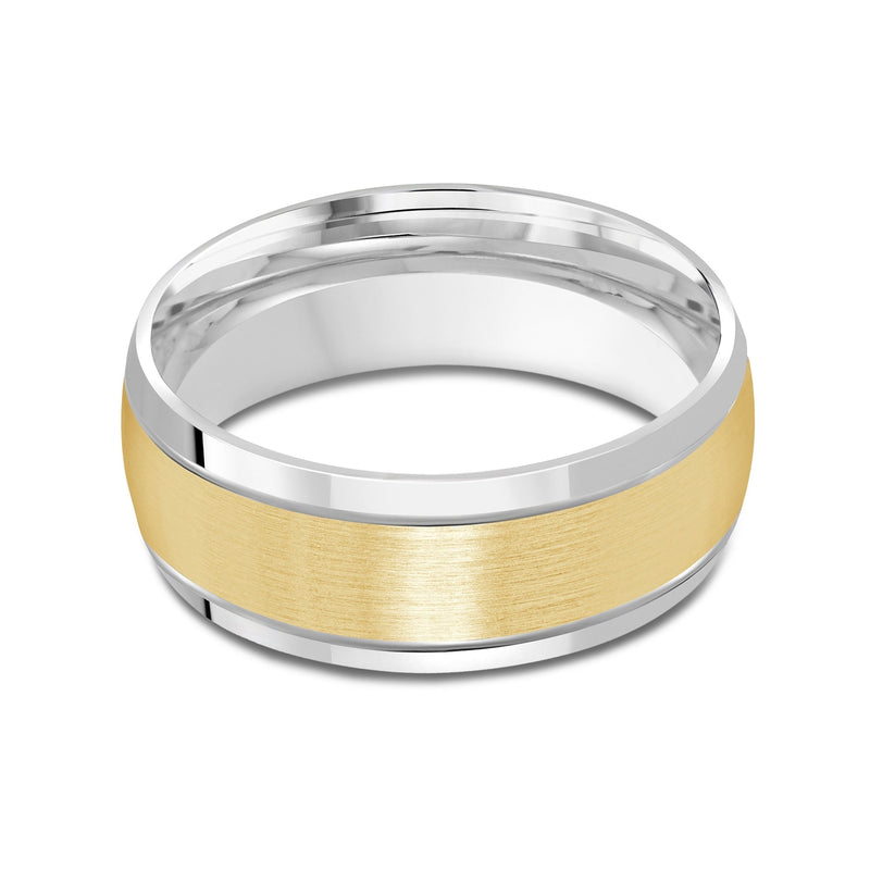 Two Tone Beveled Edge Men's Band