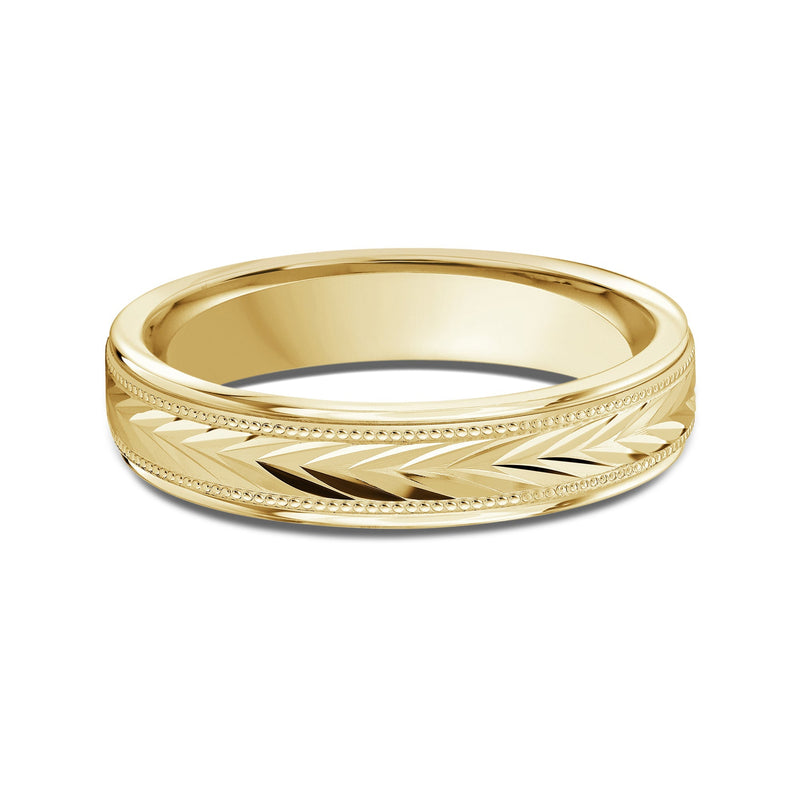 Chevron Milgrain Men's Band
