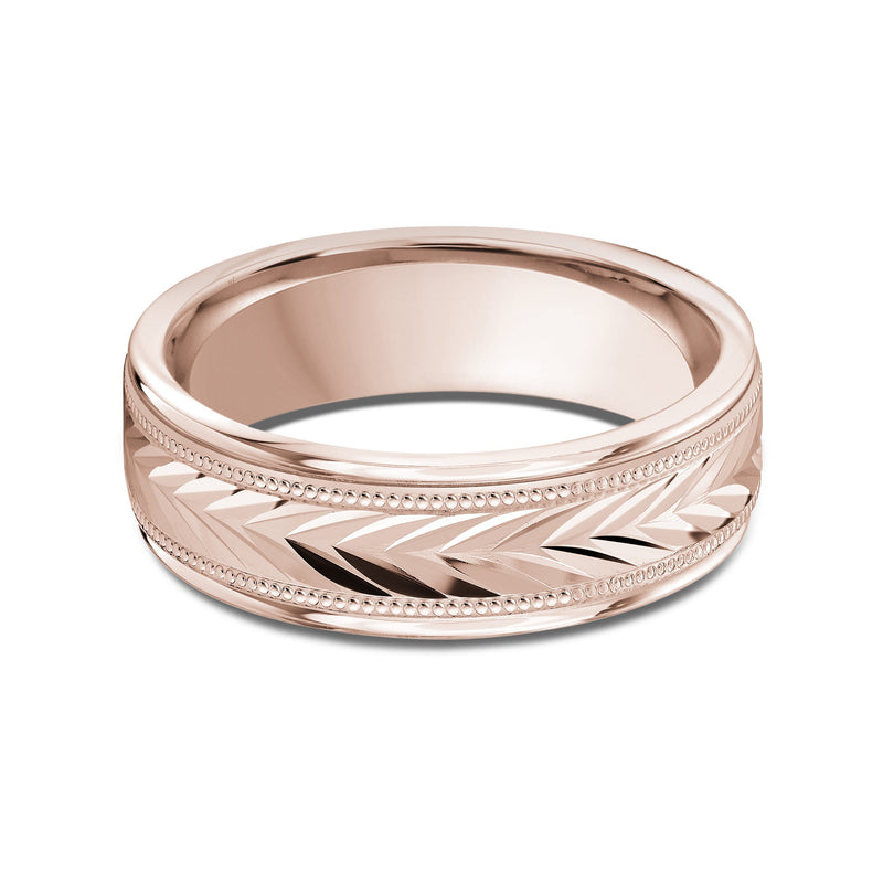 Chevron Milgrain Men's Band