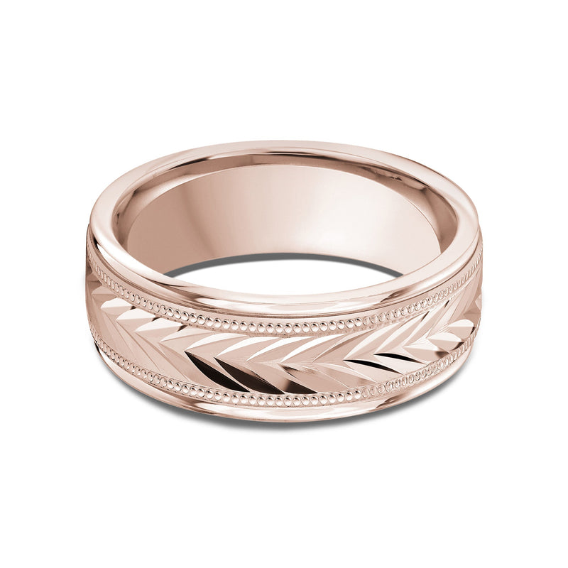Chevron Milgrain Men's Band