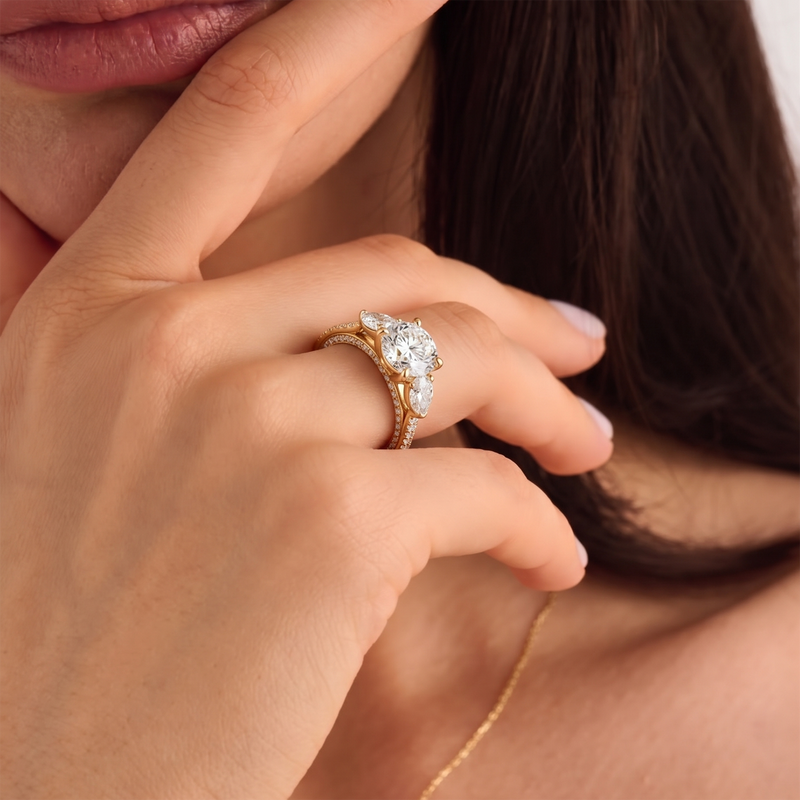 The W Crest Engagement Ring