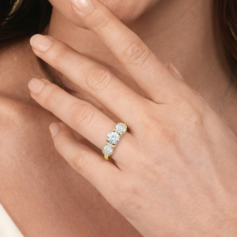 The Fulton Three Stone Ring
