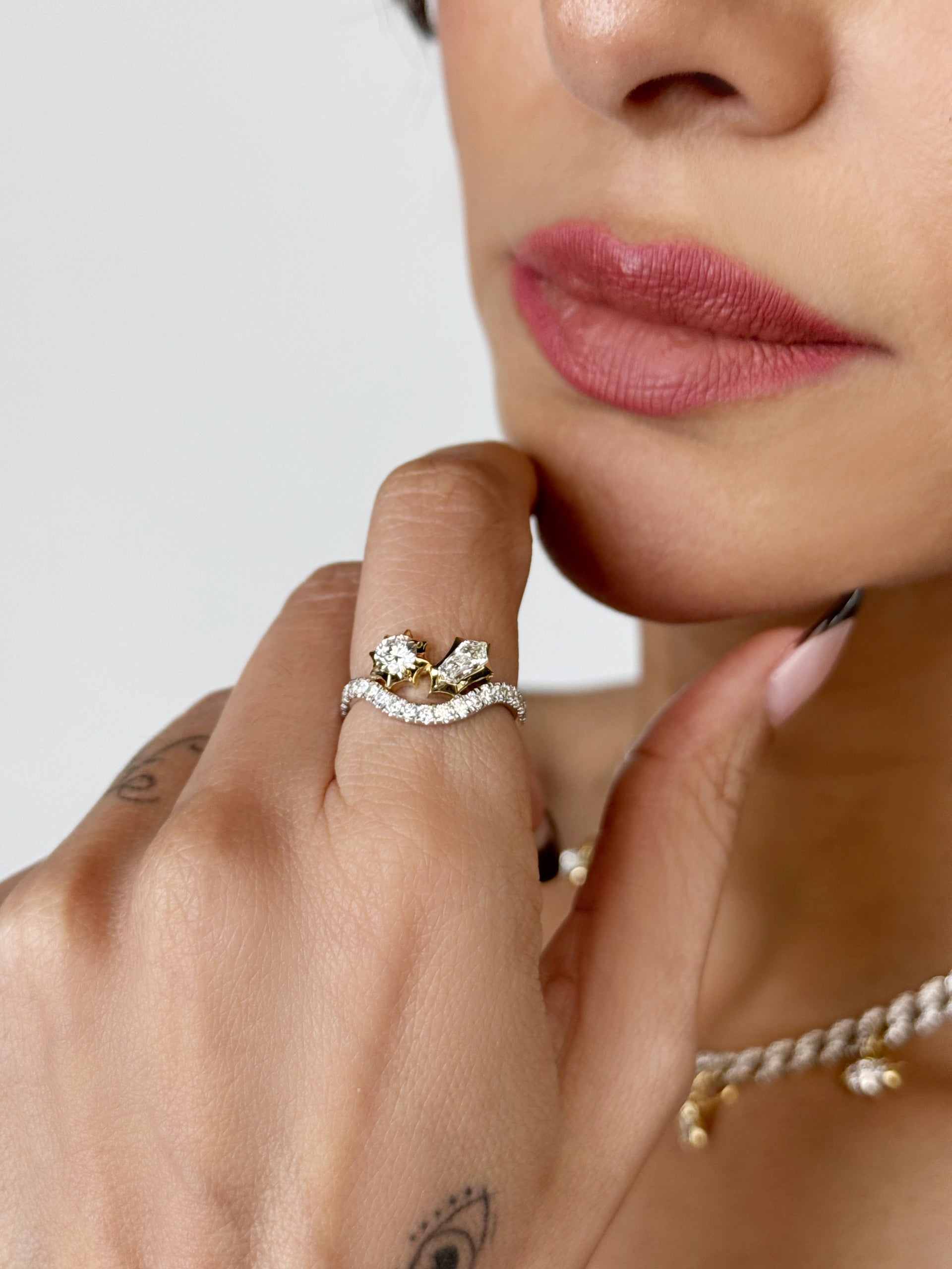 Duara Two Stone Ring