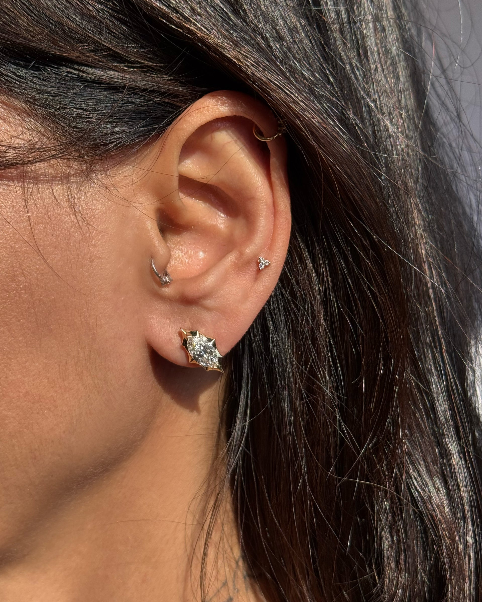 Marcelli Marquise Solitaire Earrings