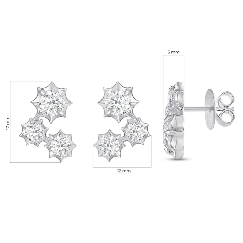 Constra Cluster Earrings