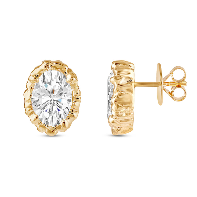Icona Oval Solitaire Earrings