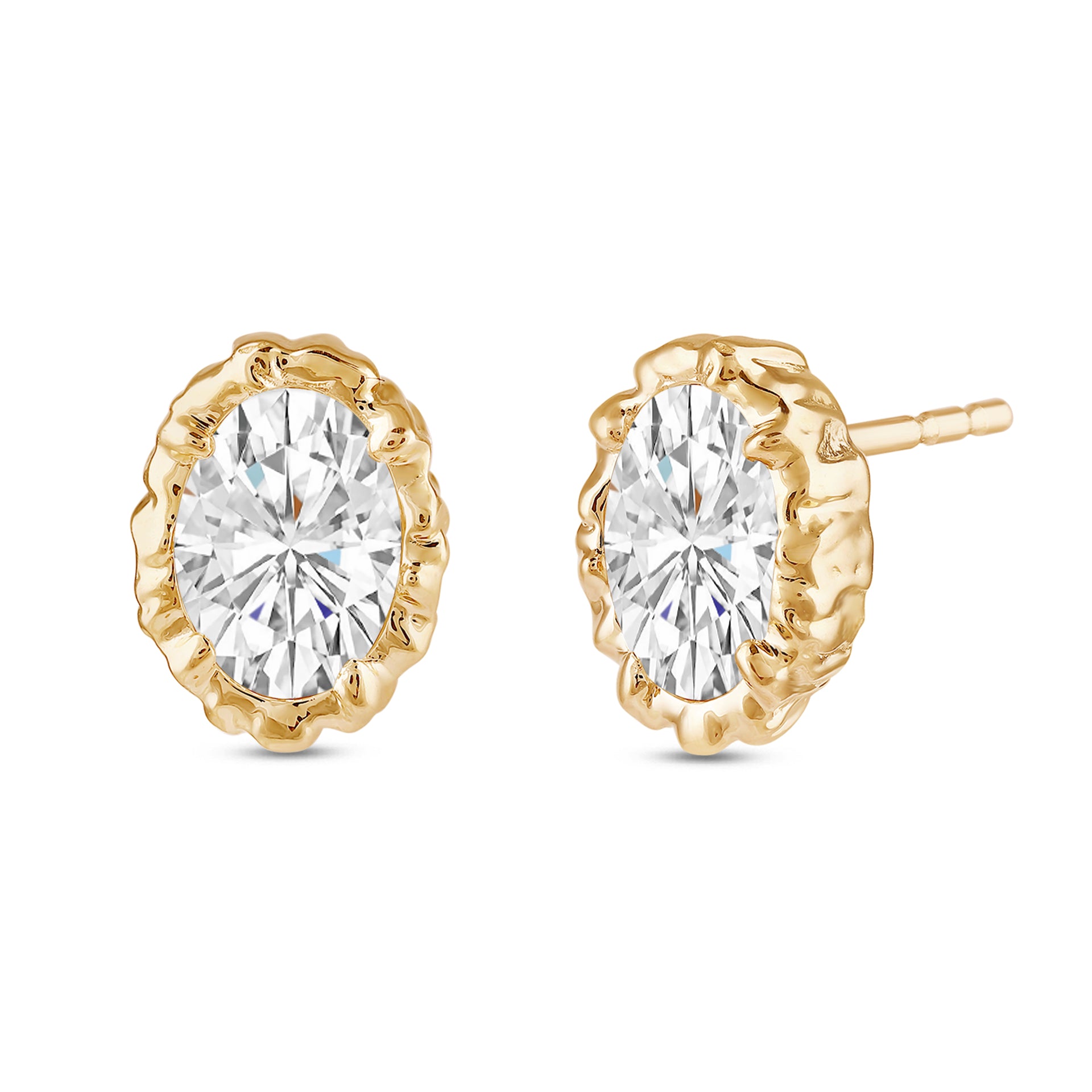 Icona Oval Solitaire Earrings
