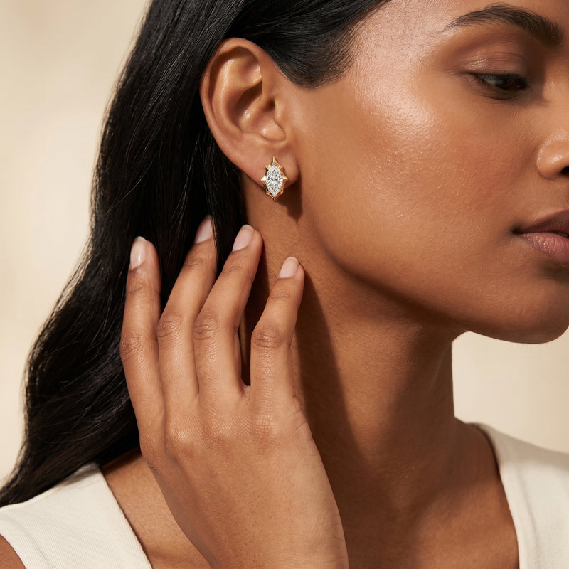 Marcelli Marquise Solitaire Earrings