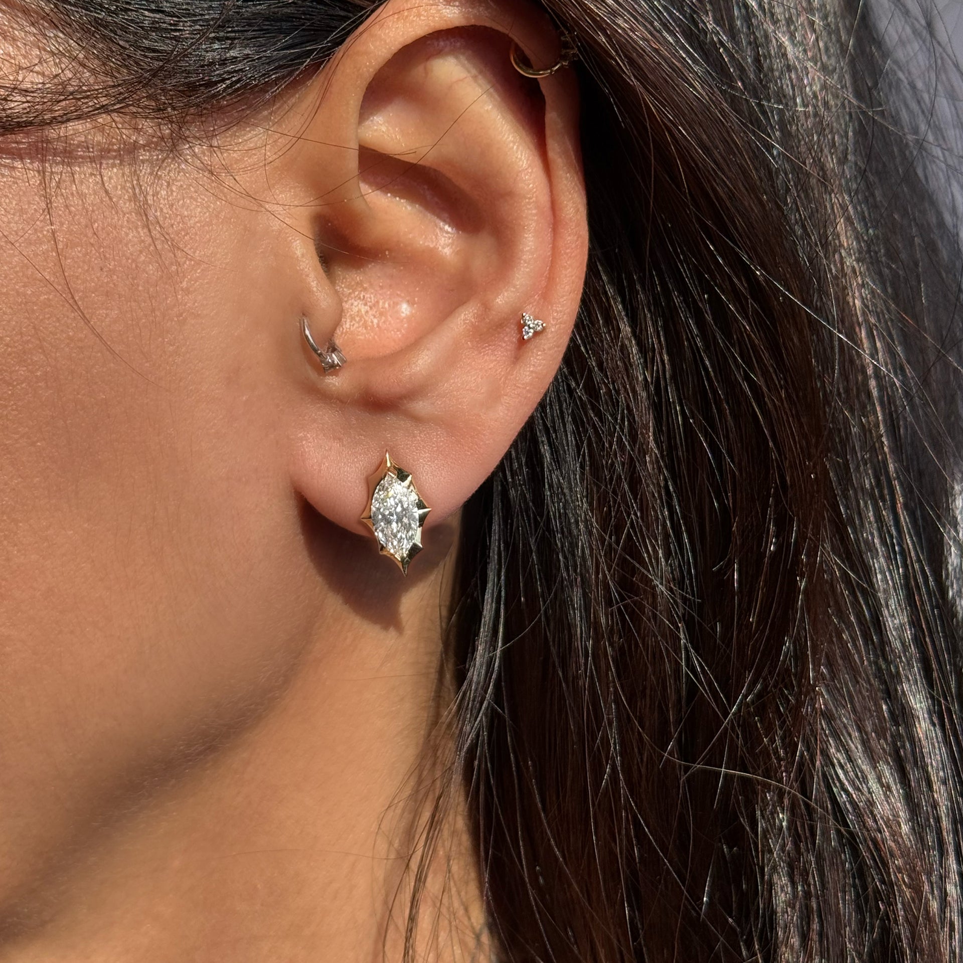 Marcelli Marquise Solitaire Earrings