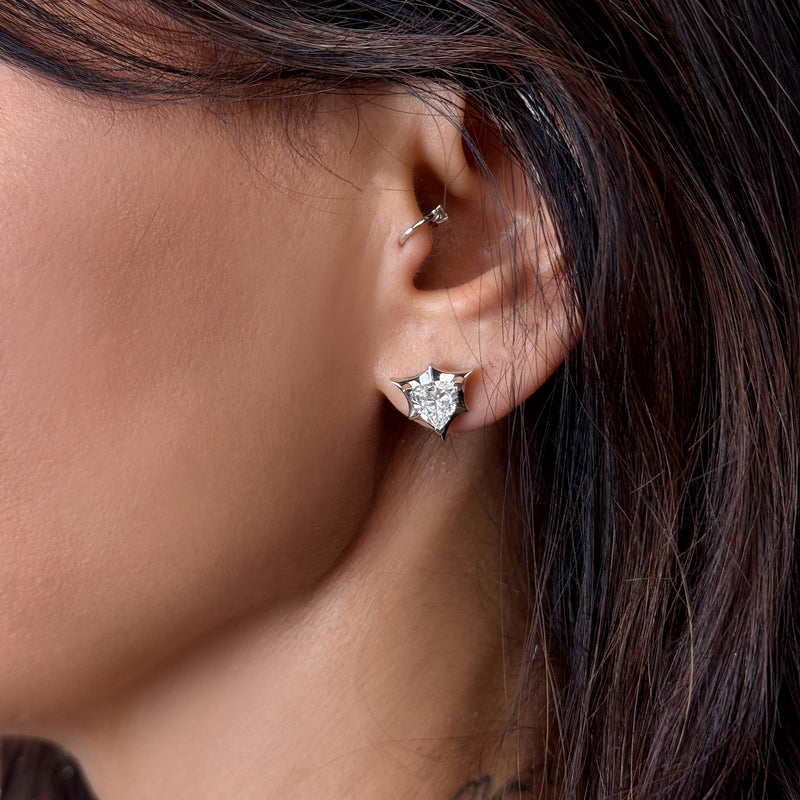 Marcelli Trillion Solitaire Earrings