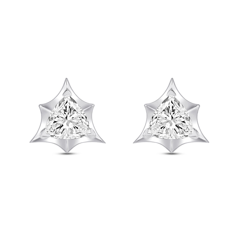 Marcelli Trillion Solitaire Earrings