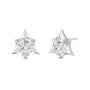 Marcelli Trillion Lab Grown Diamond Solitaire Earrings