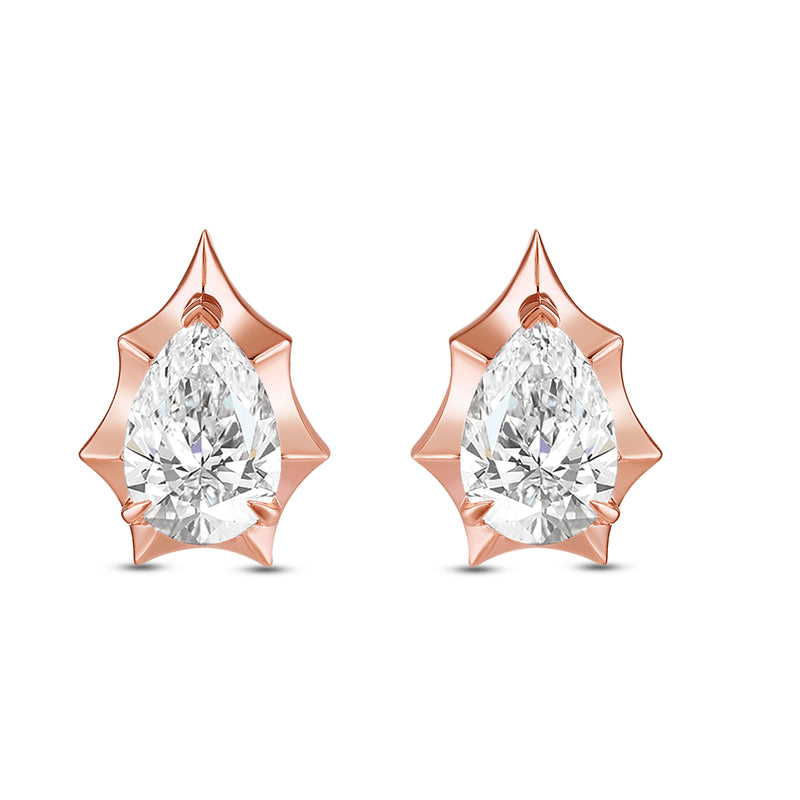 Marcelli Pear Solitaire Earrings