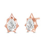 Marcelli Pear Lab Grown Diamond Solitaire Earrings