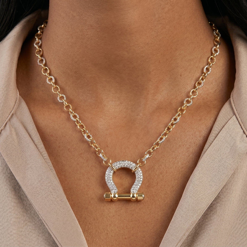 Ferra Lab Grown Diamond Horseshoe Fashion Necklace