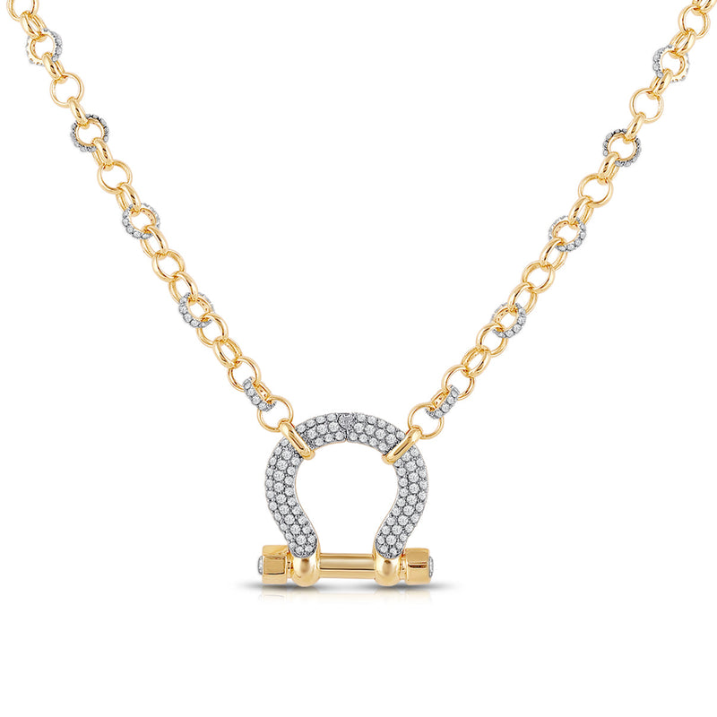 Ferra Lab Grown Diamond Horseshoe Fashion Necklace
