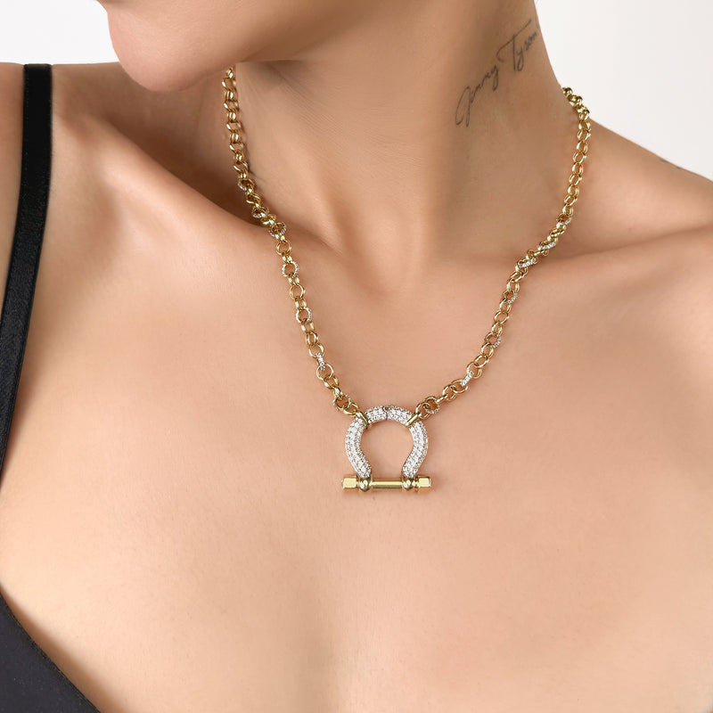 Ferra Lab Grown Diamond Horseshoe Fashion Necklace