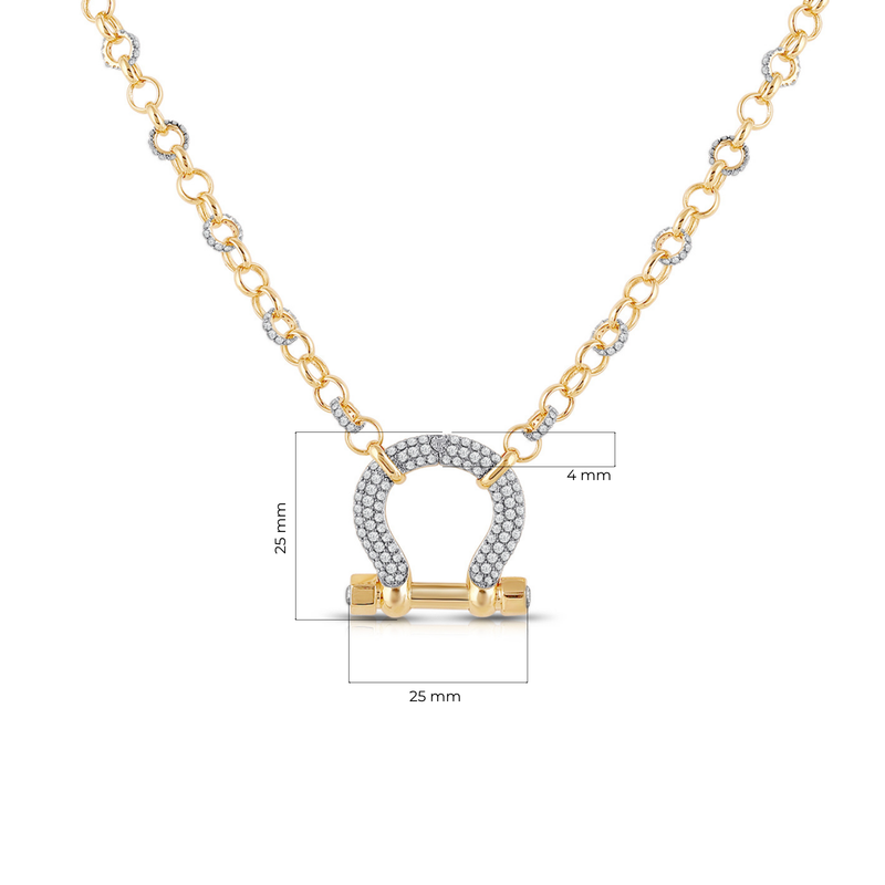 Ferra Lab Grown Diamond Horseshoe Fashion Necklace