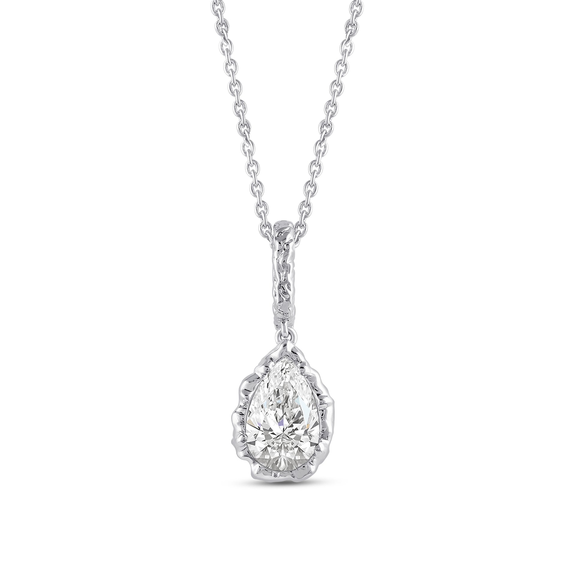 Icona Pear Solitaire Pendant