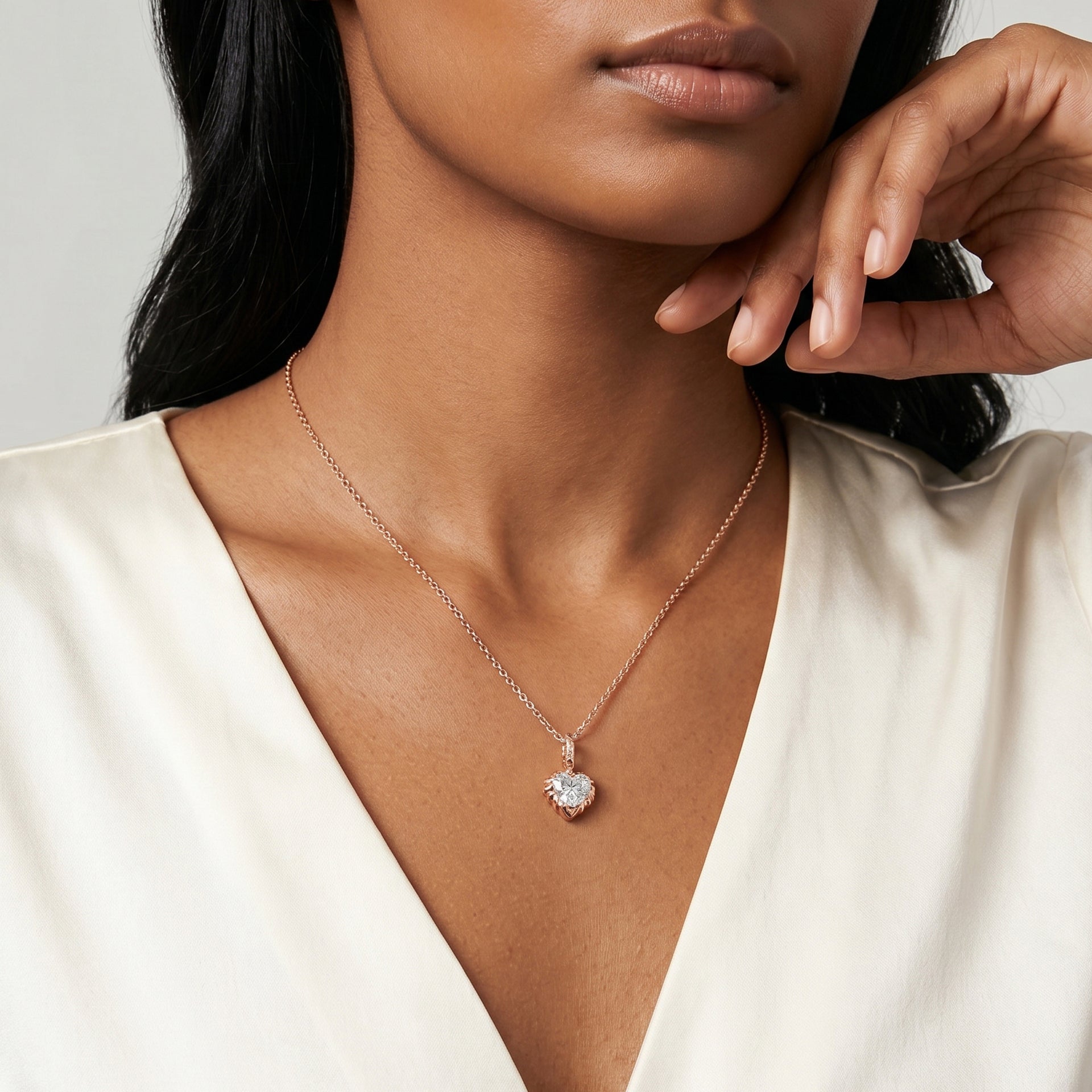 Icona Heart Solitaire Pendant