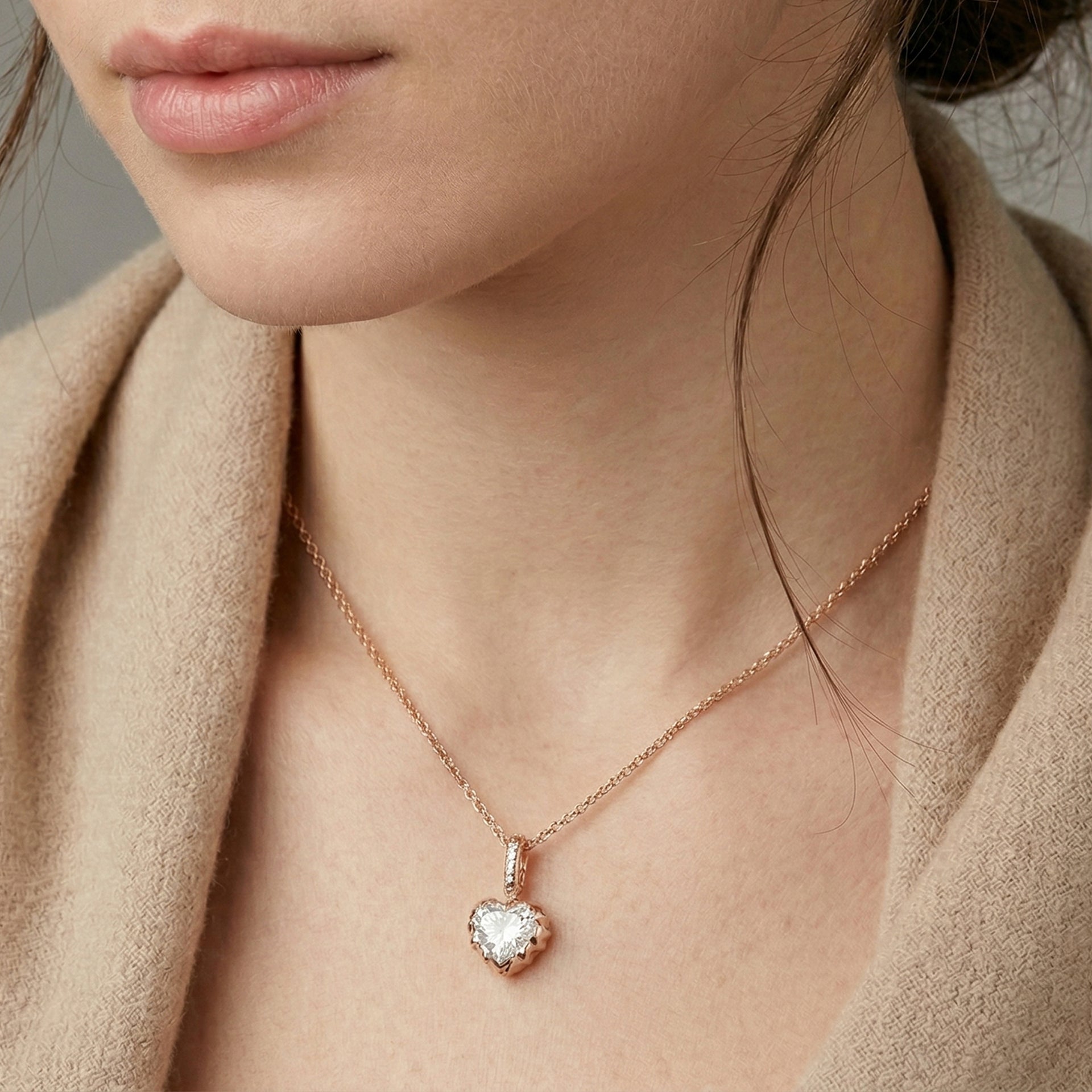 Icona Heart Solitaire Pendant