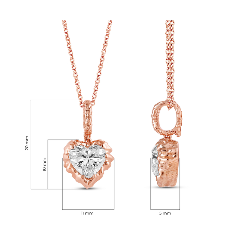 Icona Heart Solitaire Pendant