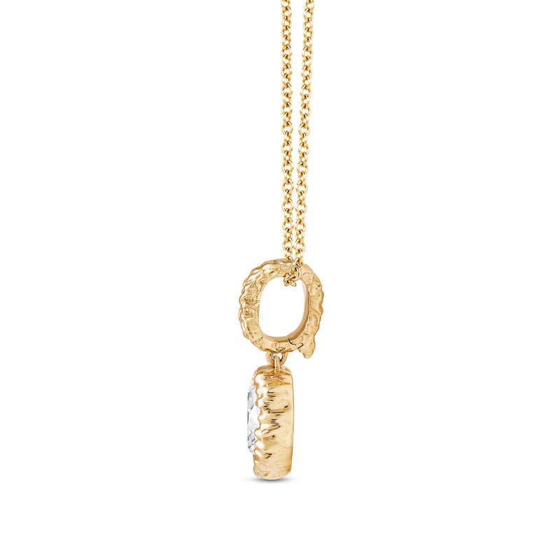 Icona Oval Solitaire Pendant