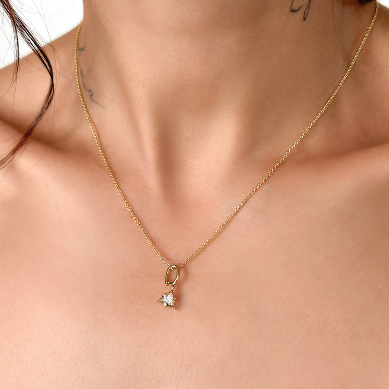 Marcelli Trillion Cut Solitaire Charm