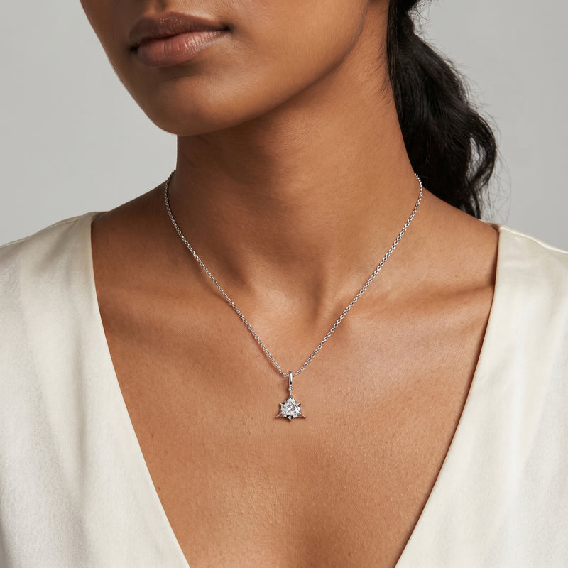 Marcelli Trillion Solitaire Pendant
