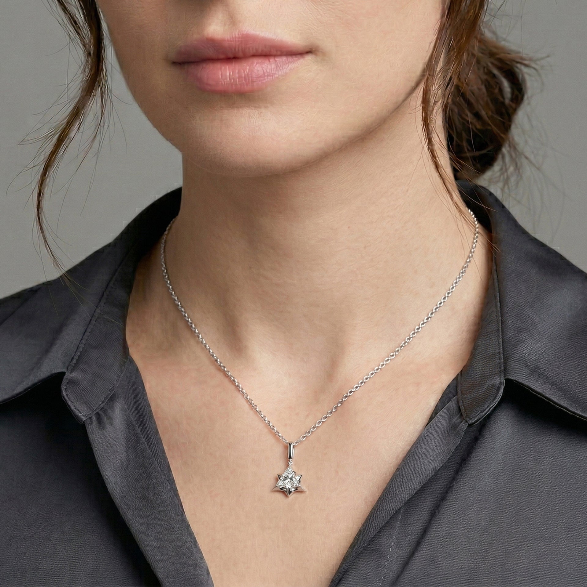 Marcelli Trillion Solitaire Pendant
