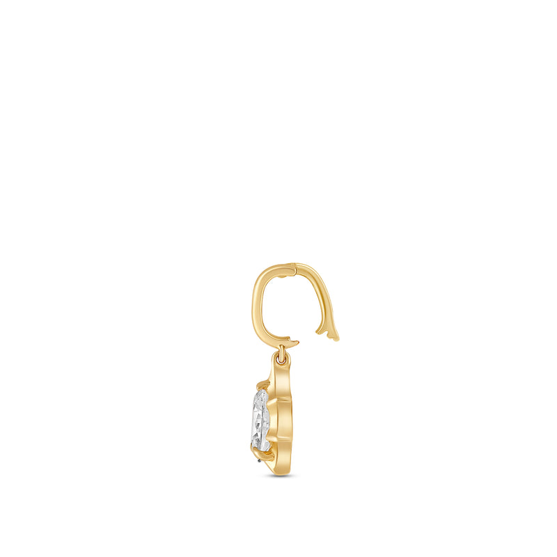 Marcelli Pear Lab Grown Diamond Solitaire Pendant