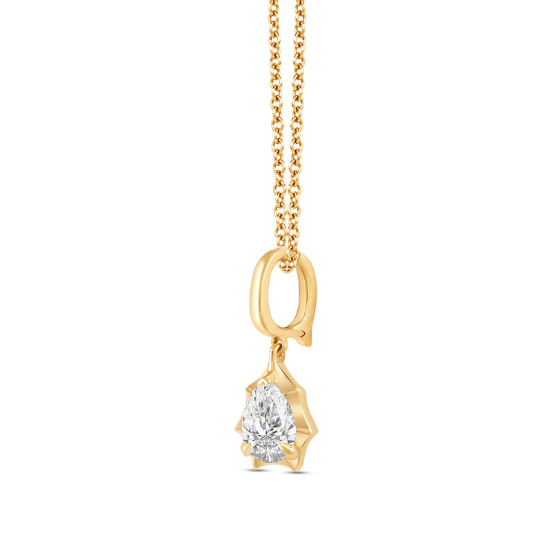 Marcelli Pear Solitaire Charm