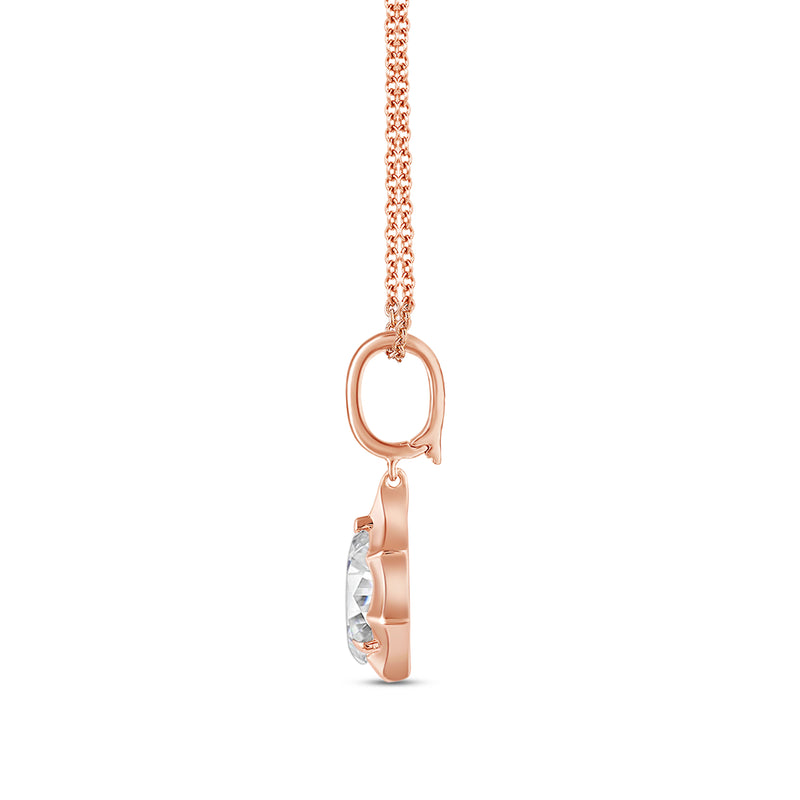 Marcelli Pear Solitaire Pendant