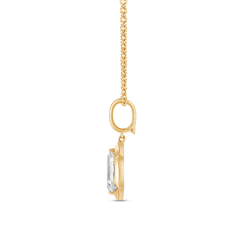 Marcelli Shield Solitaire Pendant